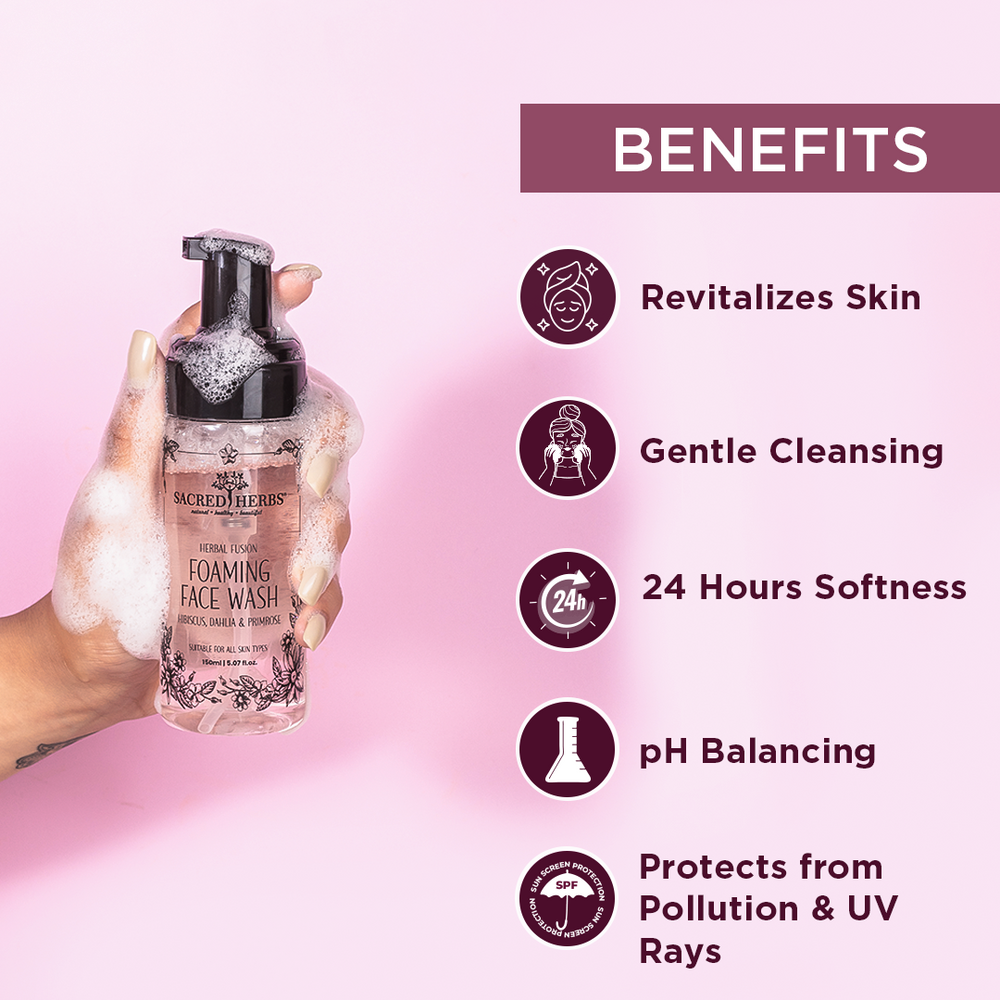Sacred HerbsĀ® HERBAL FUSION FOAMING FACE WASH