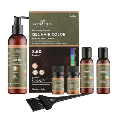 Sacred Herbs® Damage Free pH Neutral Gel Colour - Available in 5 Shades (Premium Pack)