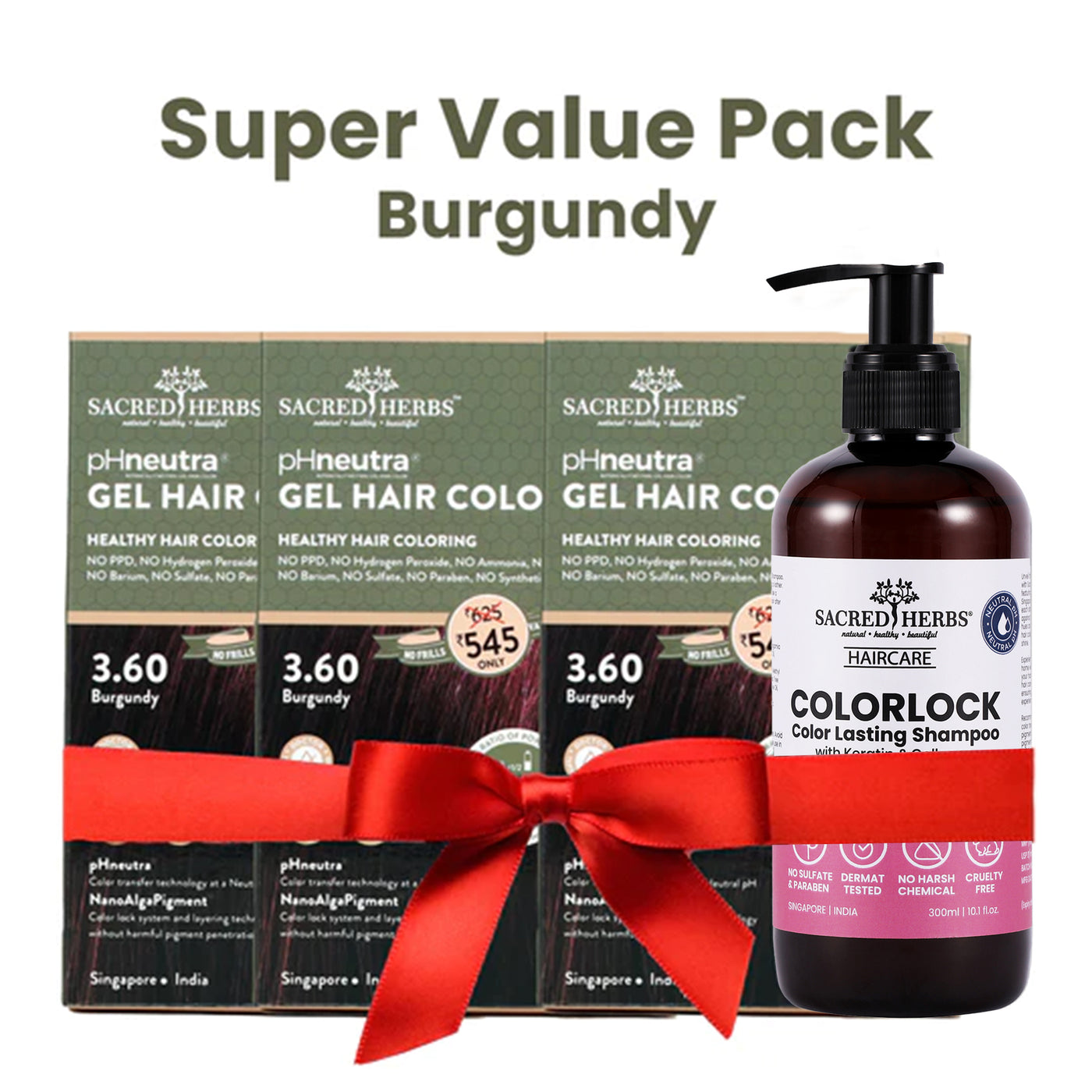 Super Value Pack Burgundy Hair Color