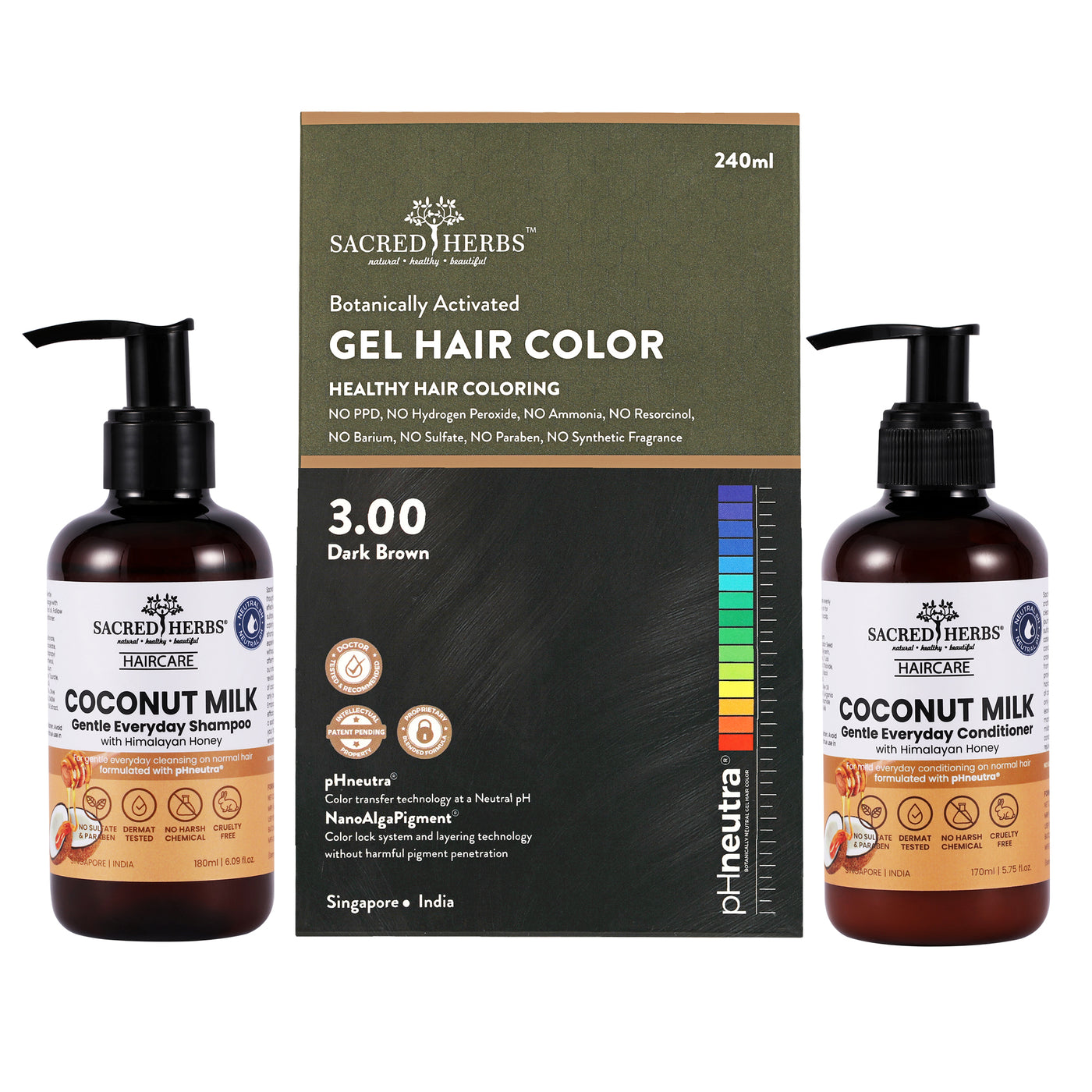 Coconut Milk Hair Care: Complete Hair Color Premium Pack