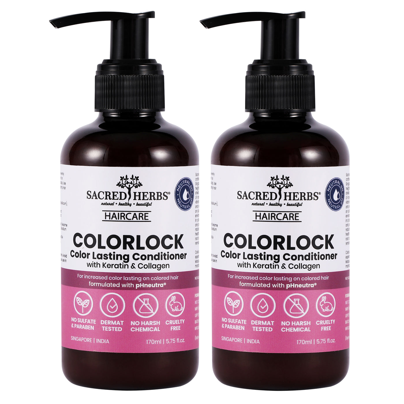Sacred Herbs® pHneutra® ColorLock Complete Care Conditioner (Pack Of 2)