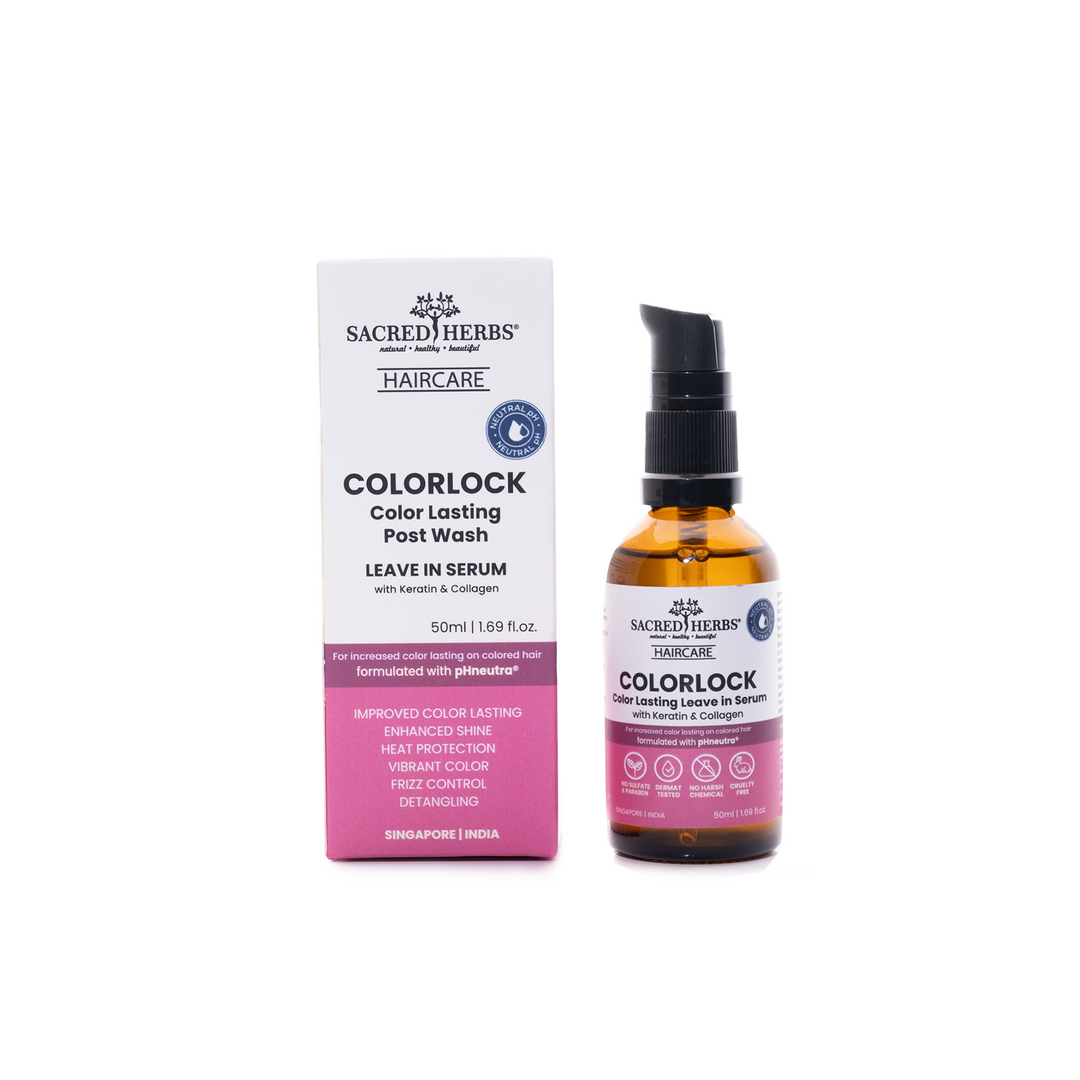 SacredHerbs® Color Lock Post Wash Leave in Serum with Keratin & Collagen