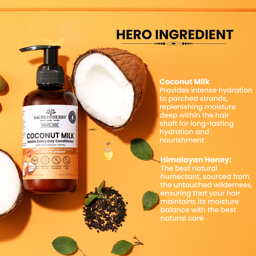 Sacred Herbs Coconut Milk Gentle Cleansing Conditioner with Himalayan Honey