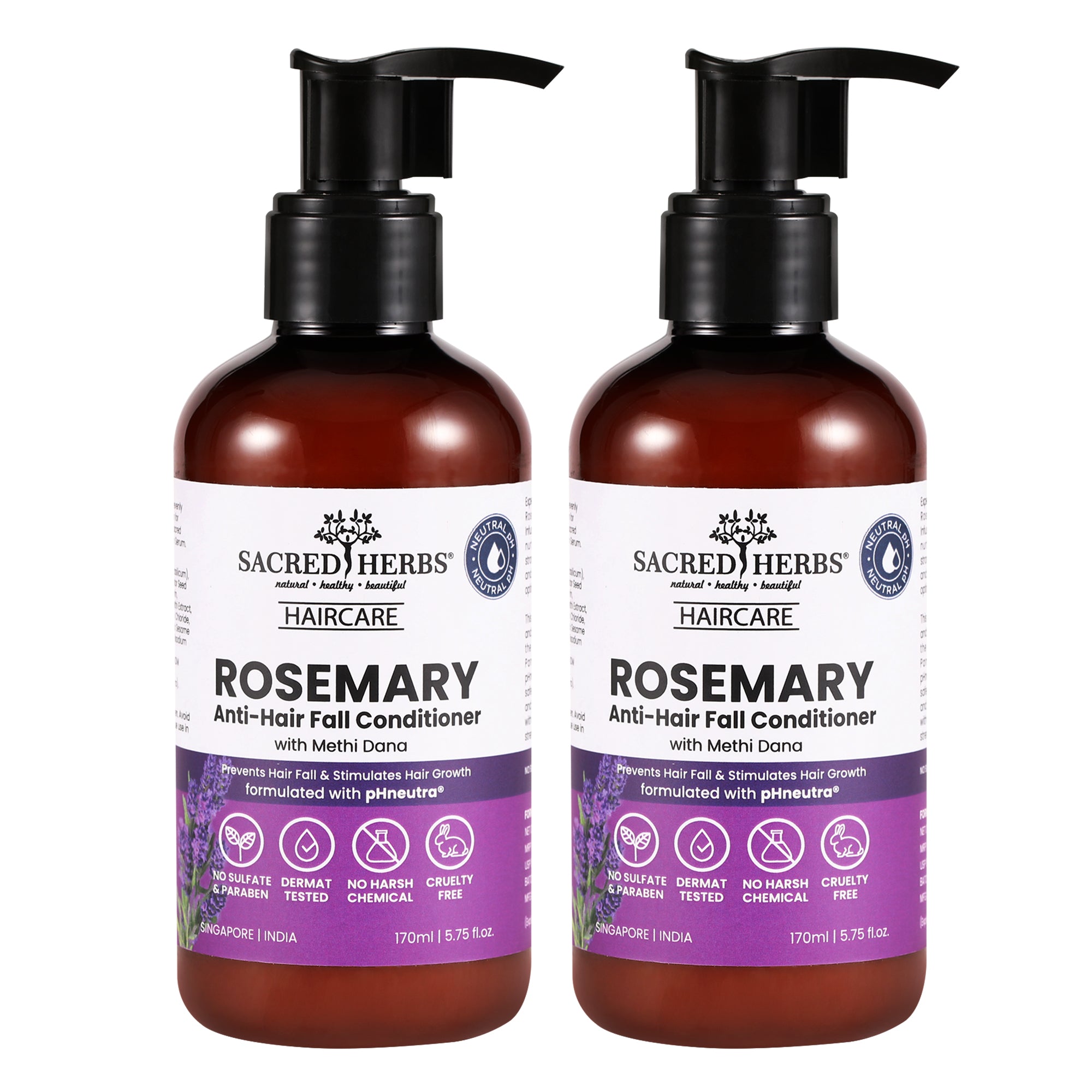 Sacred Herbs Rosemary Anti-Hair Fall Conditioner with Rosemary & Methi Dana (Pack Of-2)