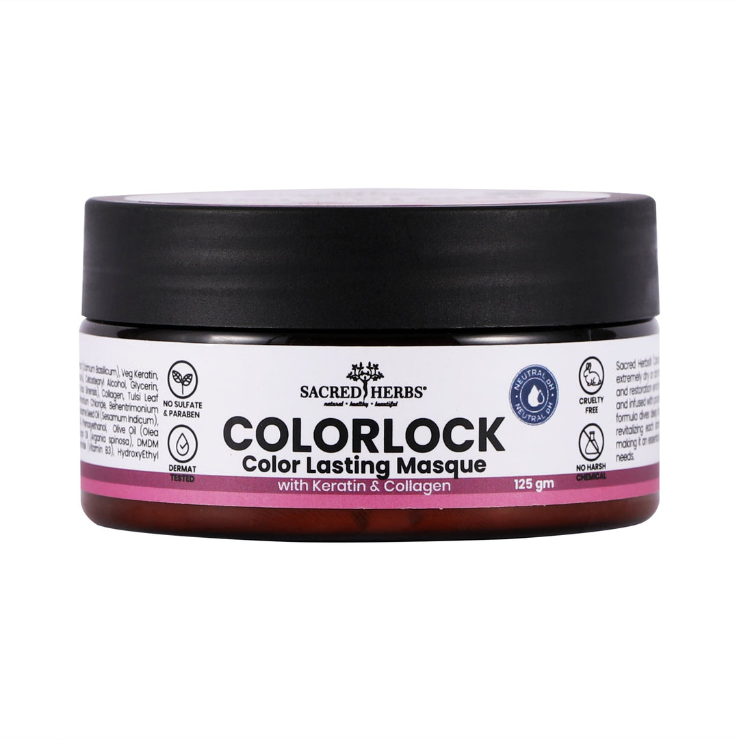 Sacred Herbs® ColorLock Masque with Keratin & Collagen (Pack Of 2)