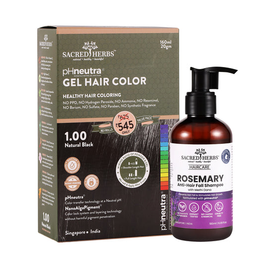 Rosemary Methi dana Shampoo+ Hair Color Value Pack