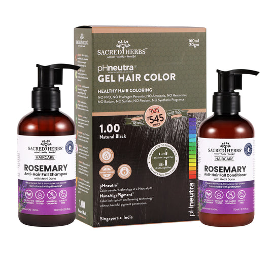 Rosemary Methi Dana Hair Care : Complete Hair Color Value Pack