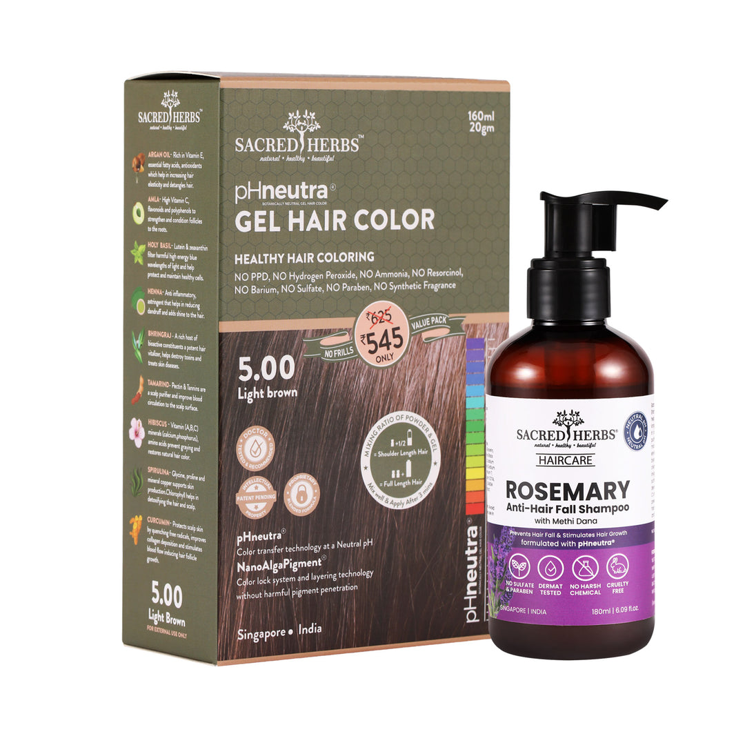 Rosemary Methi dana Shampoo+ Hair Color Value Pack