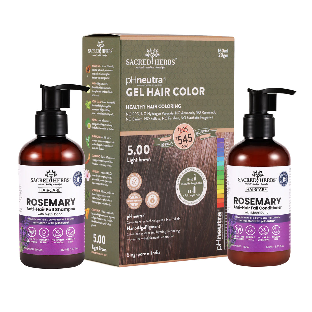 Rosemary Methi Dana Hair Care : Complete Hair Color Value Pack