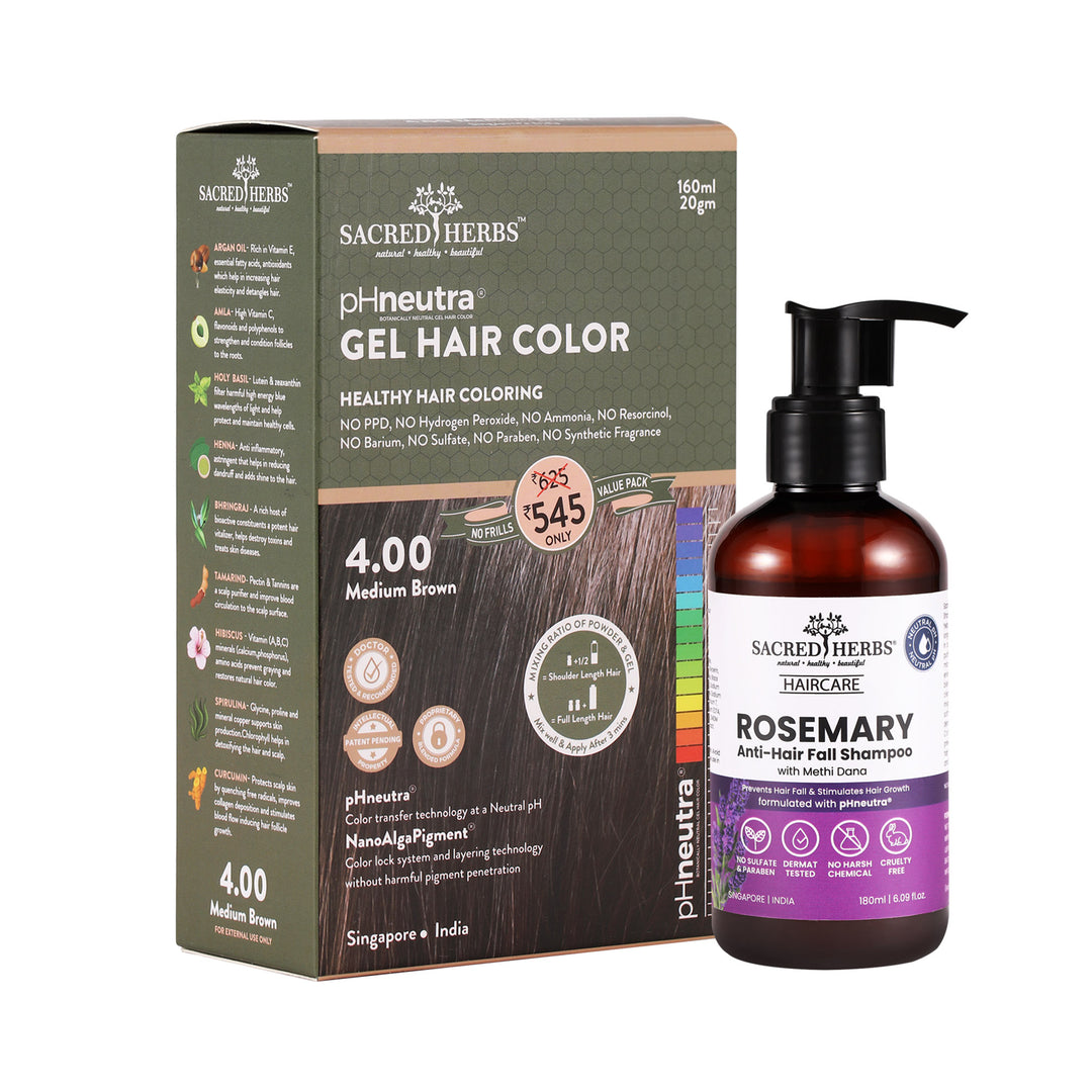 Rosemary Methi dana Shampoo+ Hair Color Value Pack