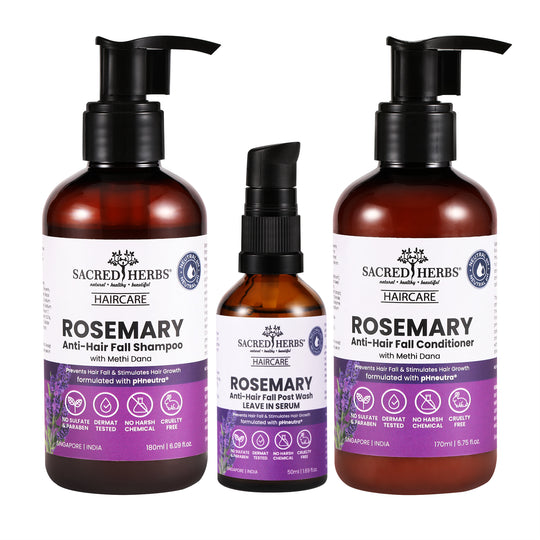 Sacred Herbs Rosemary Anti-Hair Fall  with Rosemary & Methi Dana Value Pack