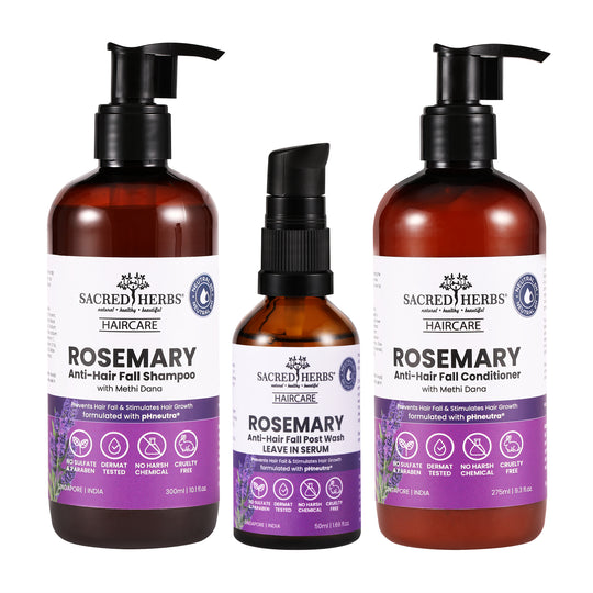 Sacred Herbs Rosemary Anti-Hair Fall  with Rosemary & Methi Dana Value Pack