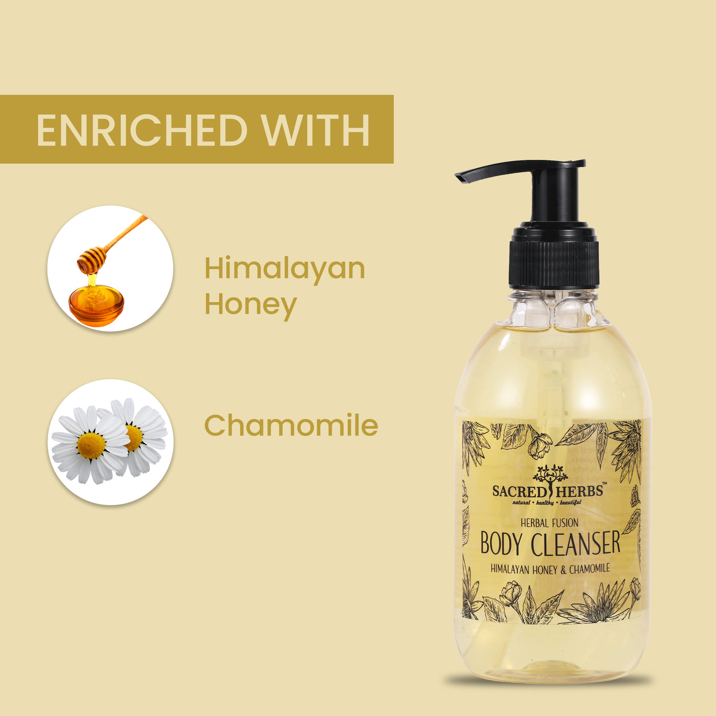 Herbal Fusion Body Cleanser - Himalayan Honey & Chamomile
