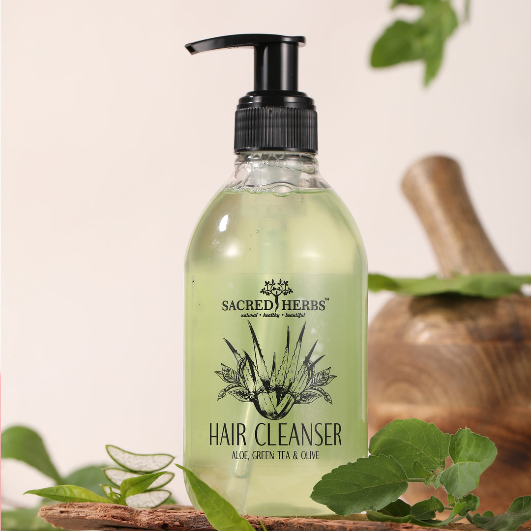 Sacred Herbs HERBAL FUSION HAIR CLEANSER Aloe, Green Tea & Olive