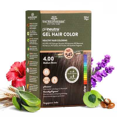 Sacred Herbs® Damage Free pH Neutral Gel Colour-Medium Brown 4.00