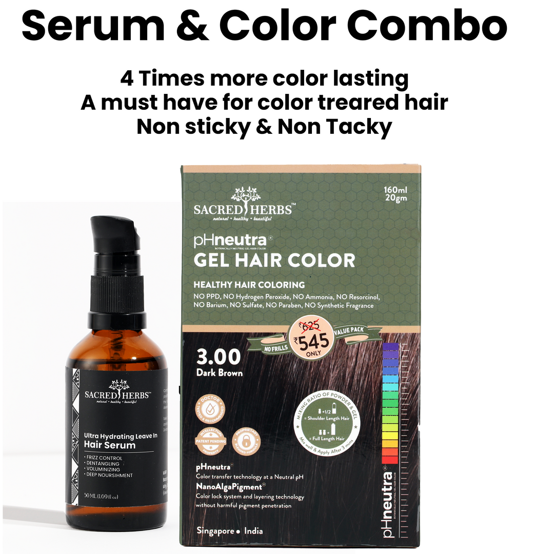 Serum and Hair Color Combo