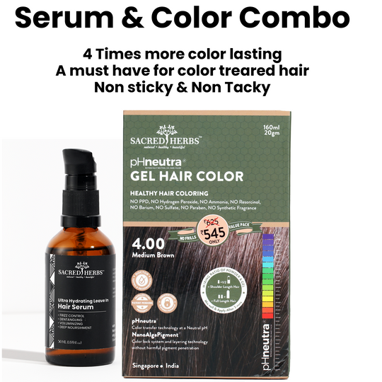 Serum and Hair Color Combo