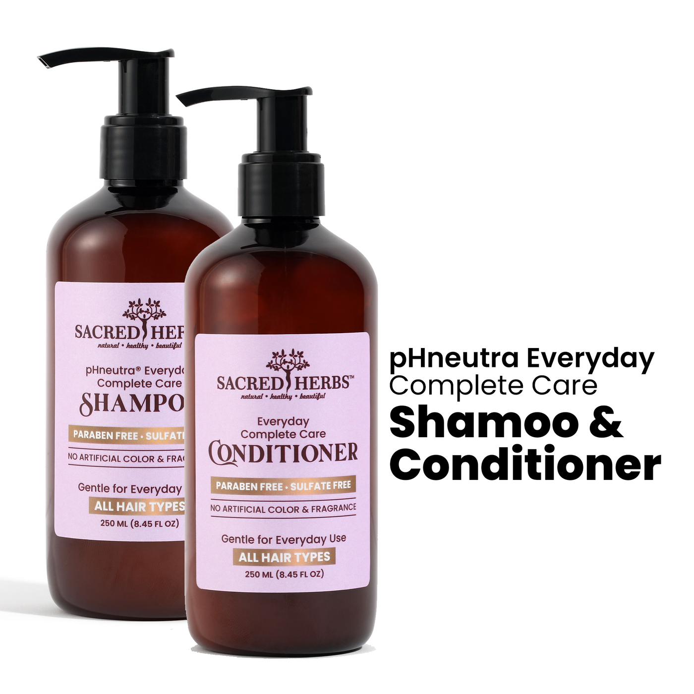 SacredHerbs pHneutra Daily Use Complete Care Shampoo & Conditioner Success